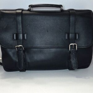 Vintage Coach Madison Black Leather Men's Bag 5325